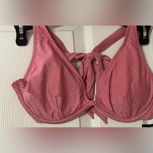 Sparkling Pink Bikini top and bottoms! NWT!